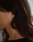 Hexagon Zirconia Stud Earrings
