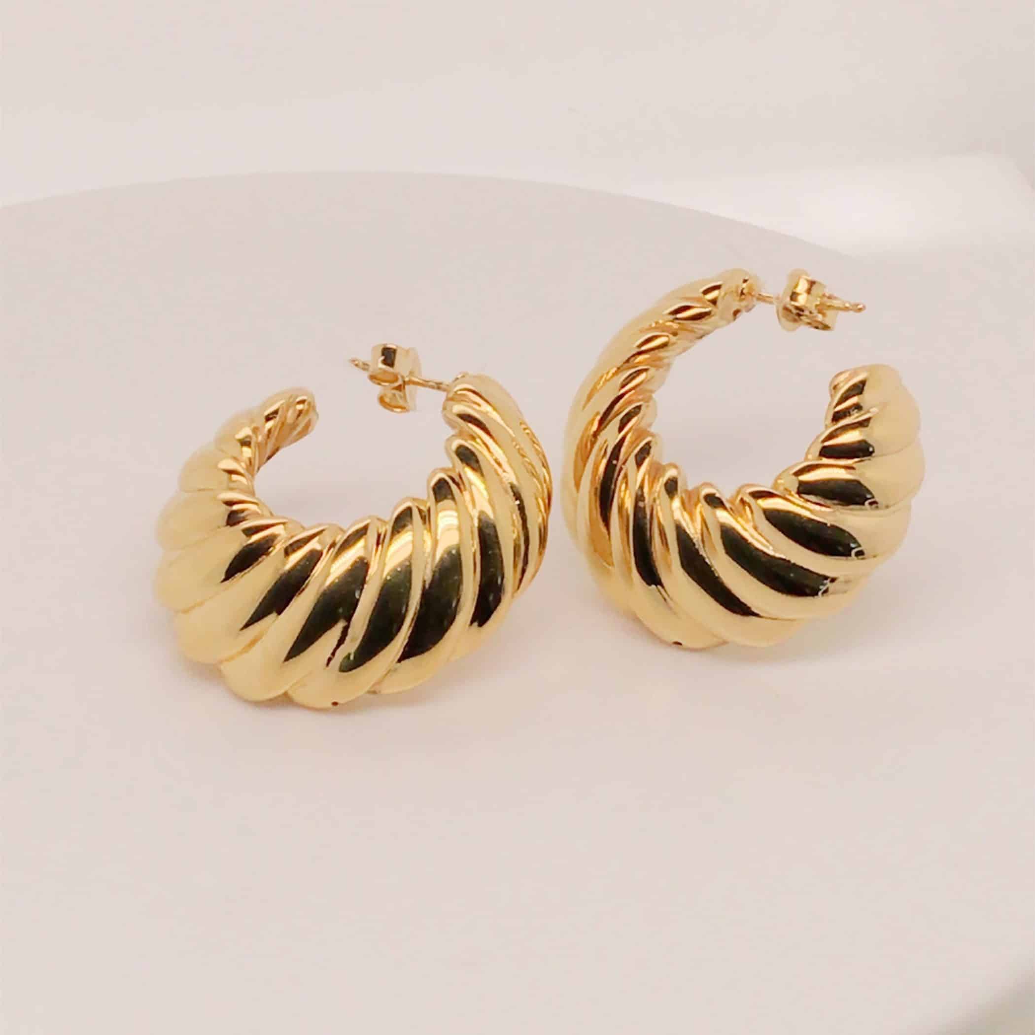 Croissant Hoop Earrings