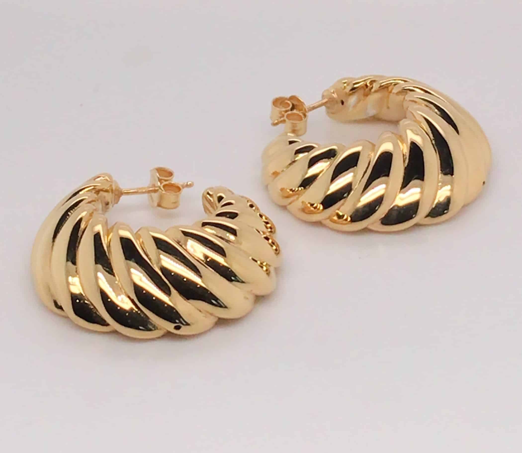 Croissant Hoop Earrings