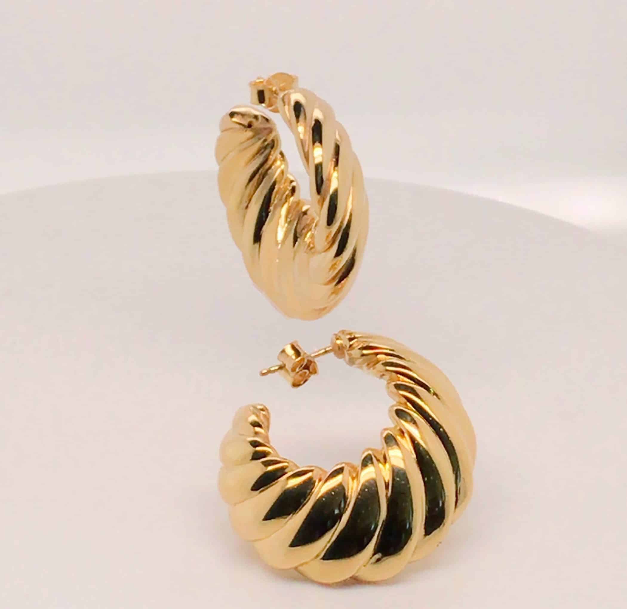 Croissant Hoop Earrings