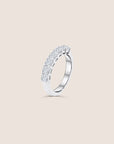 18kt White Gold 7 Stone Eternity Ring with Diamonds