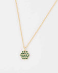 GT Pave Hexagon Pendant + Chain Necklace